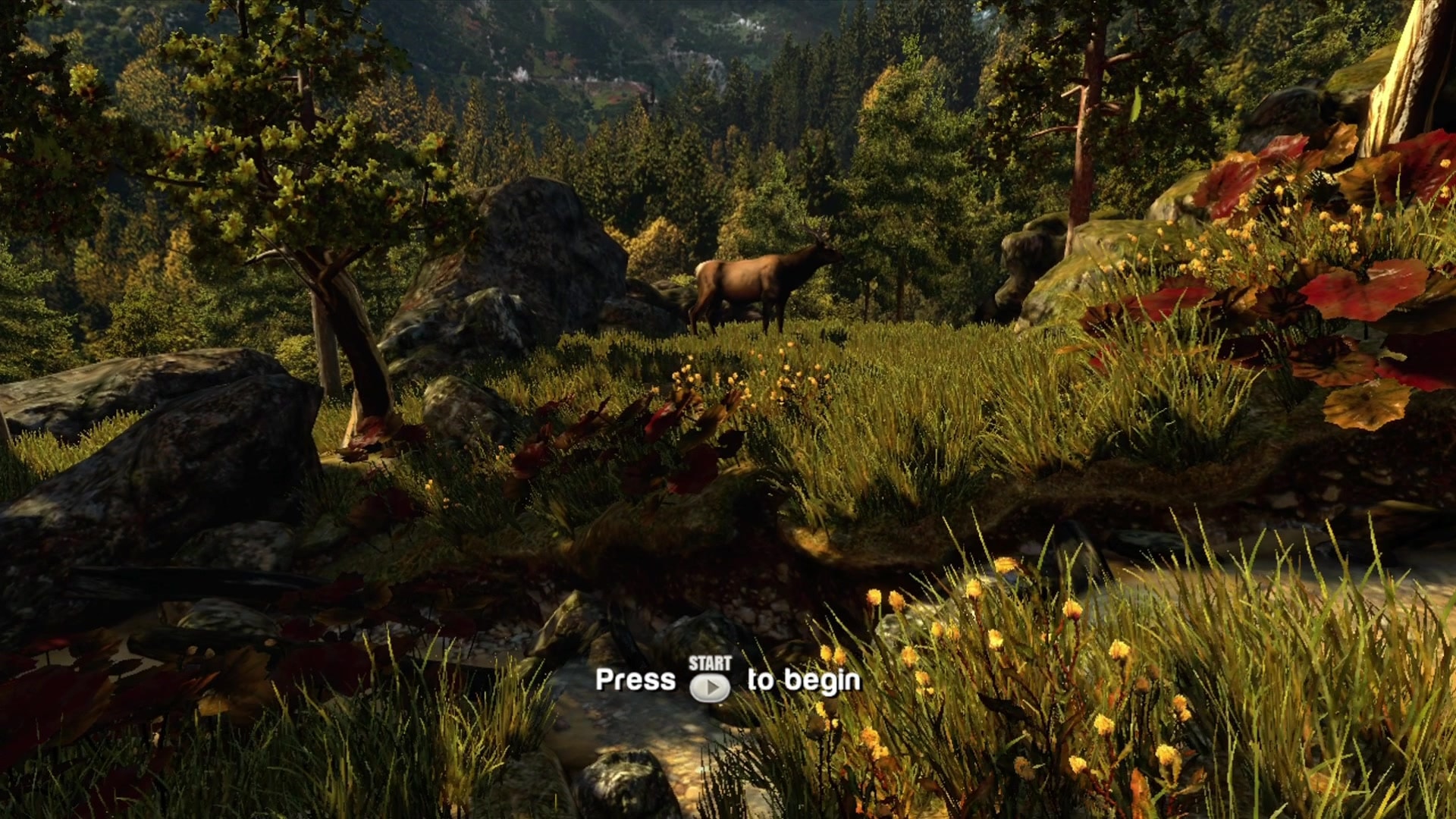 Cabela's North American Adventures title screen for Xbox 360